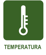 Ikona ustawianie temperatury domu